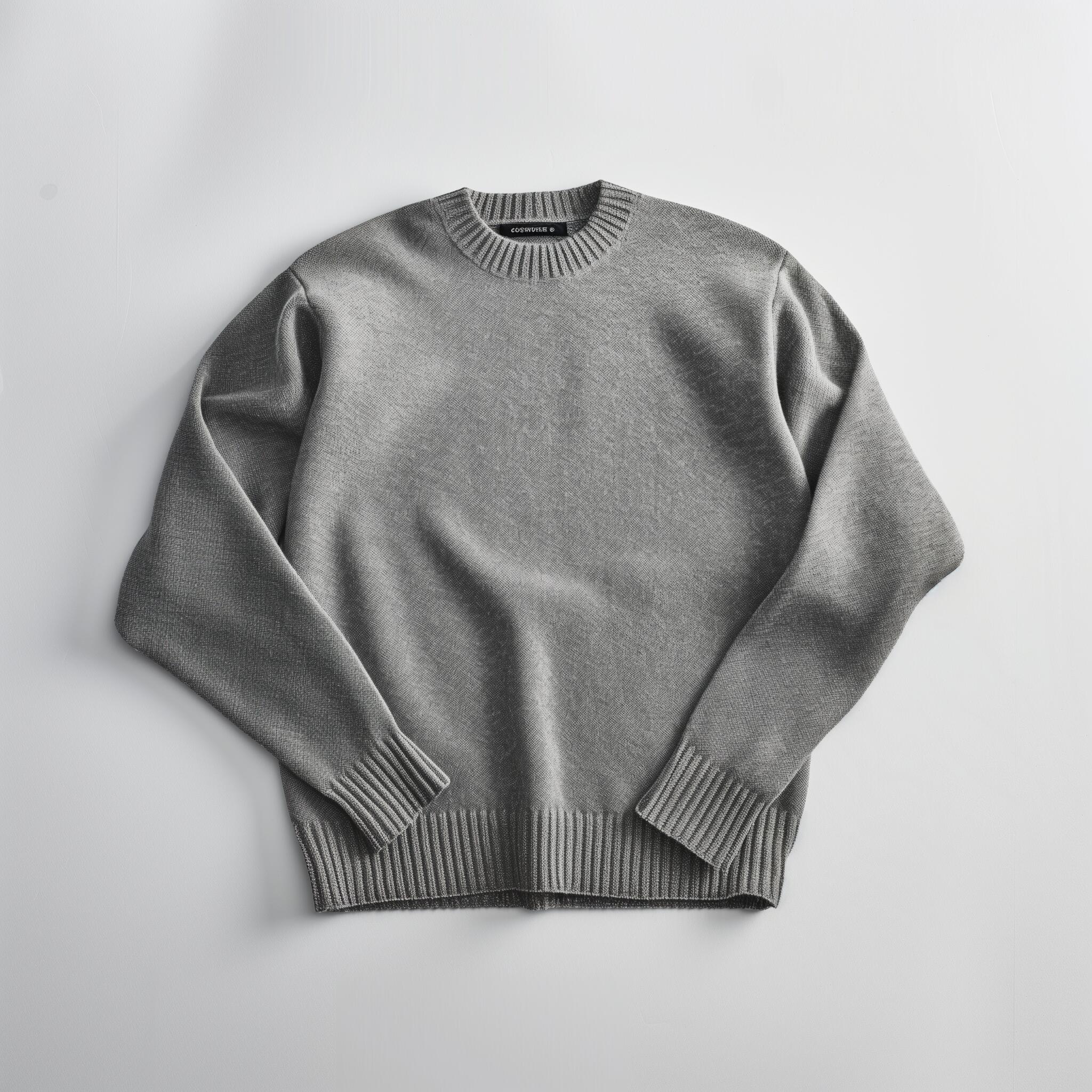 Old Money Heritage Crewneck Sweater – Ash Grey